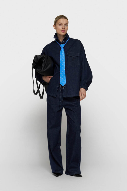 10Days overshirt chambray blauw