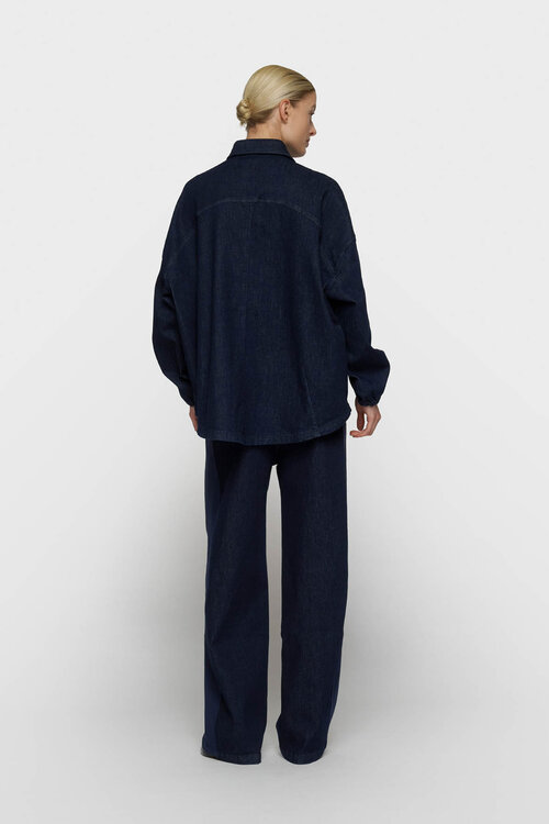 10Days overshirt chambray blauw