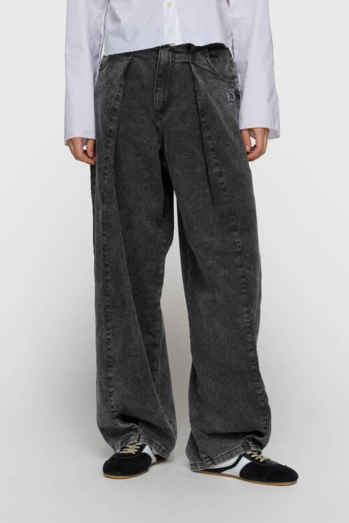 10Days Bar pants jog denim grijs