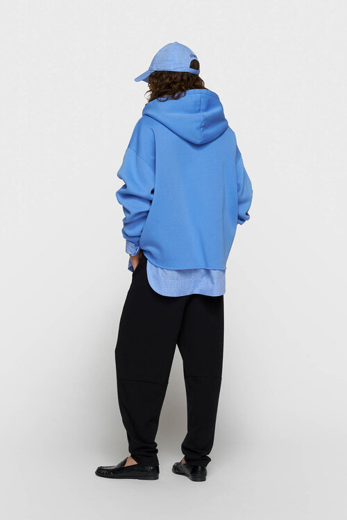 10Days statement zip hoodie blauw