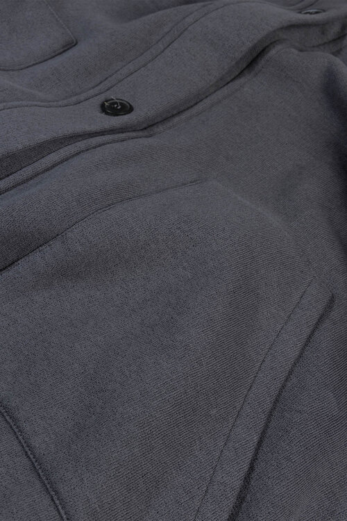 10Days long baseball cardigan blauw