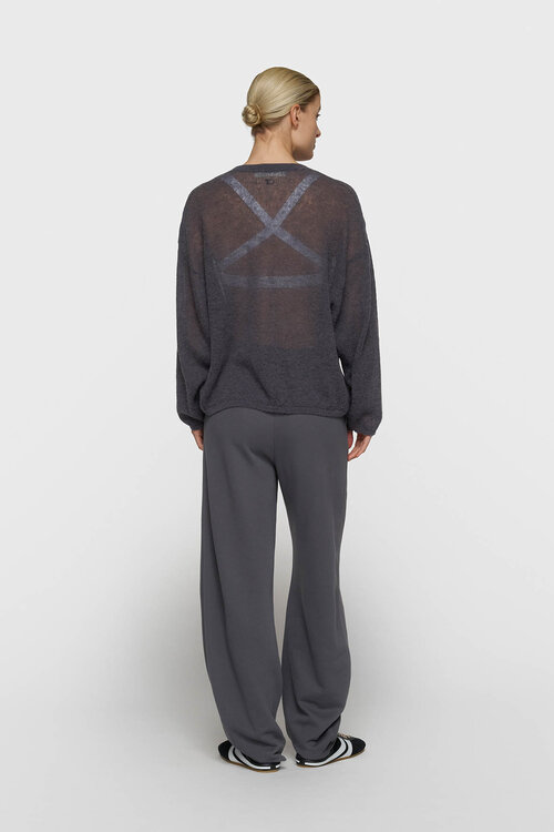 10Days thin v-neck knit sweater blauw