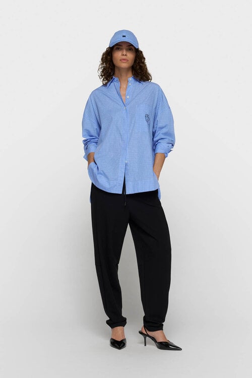 10Days long sleeve shirt check blauw