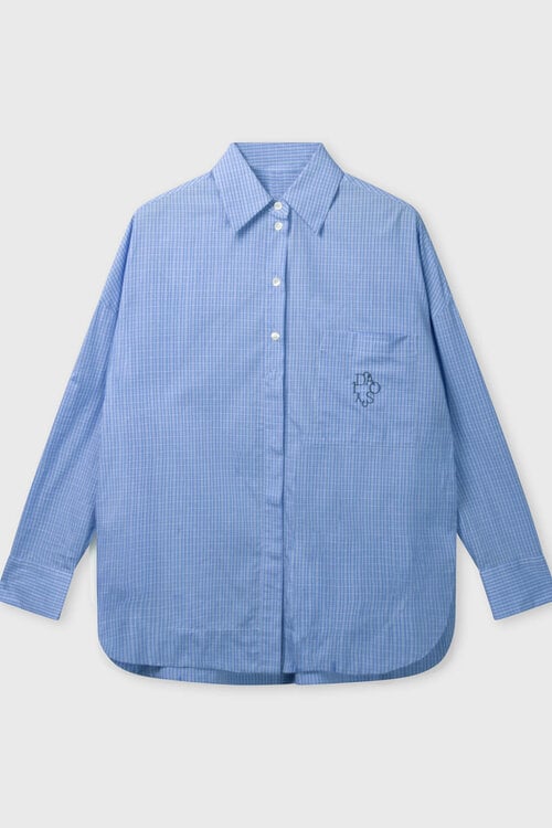 10Days long sleeve shirt check blauw