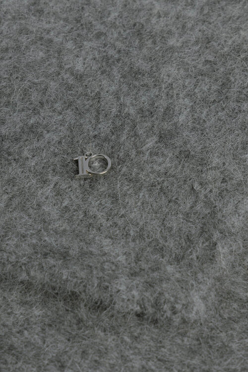 10Days hairy knit scarf grijs