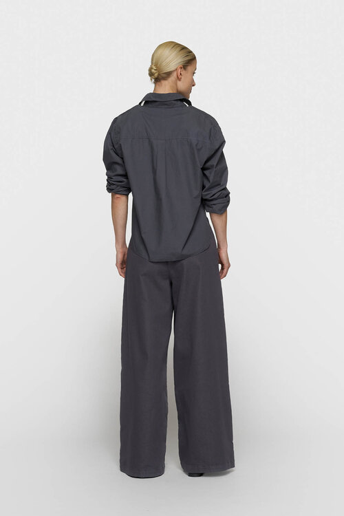 10Days wide pants jog twill blauw