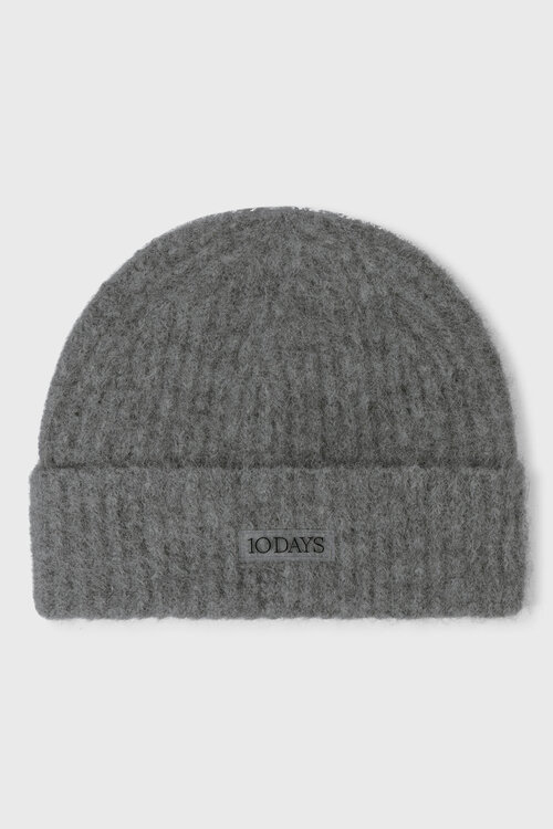 10Days hairy beanie grijs