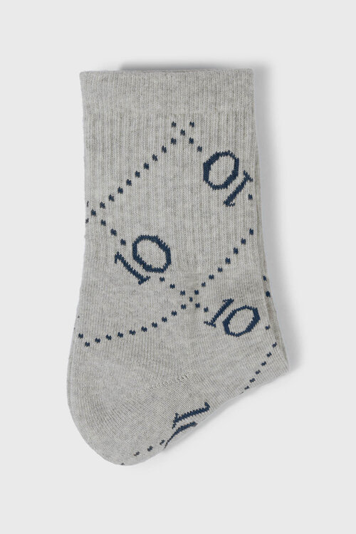 10Days socks all-over monogram grijs