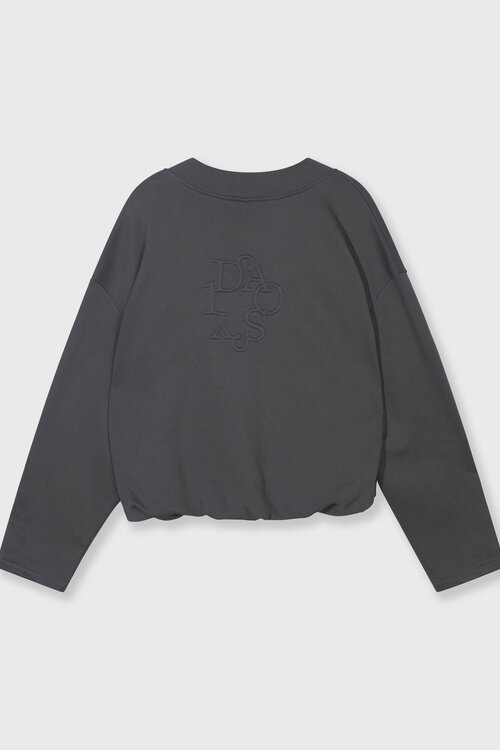 10Days v-neck balloon sweater blauw