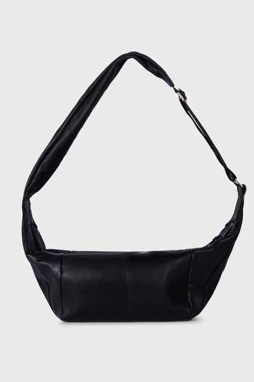 10Days leather banana bag zwart