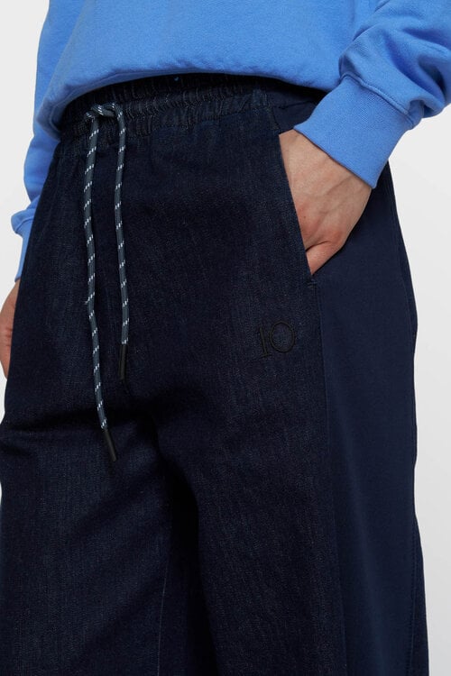 10Days western pants chambray blauw