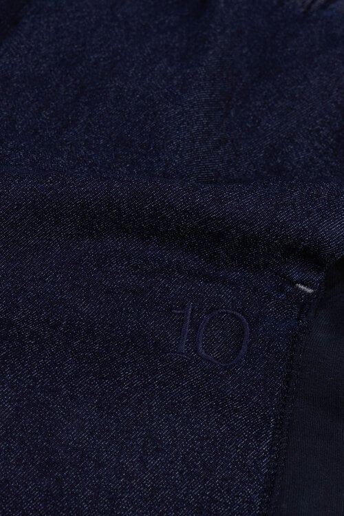 10Days western pants chambray blauw