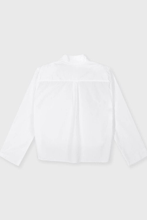 10Days cropped shoulder shirt wit