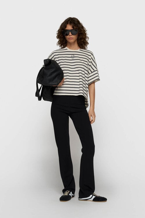 10Days flare punto pants zwart