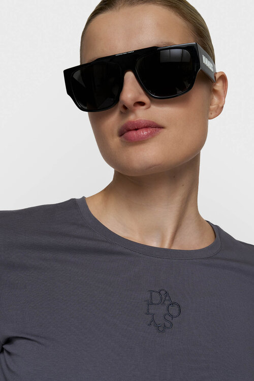 10Days slim long sleeve tee blauw