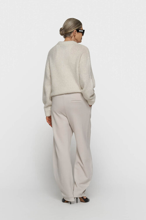 10Days hairy knit cardigan lurex ecru
