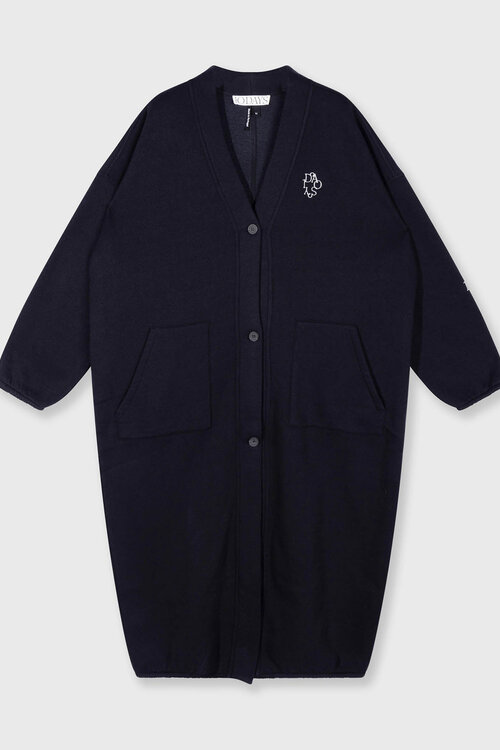 10Days long baseball cardigan zwart