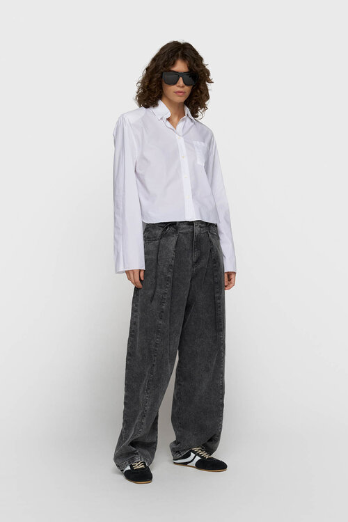 10Days Bar pants jog denim grijs