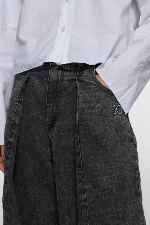 10Days Bar pants jog denim grijs
