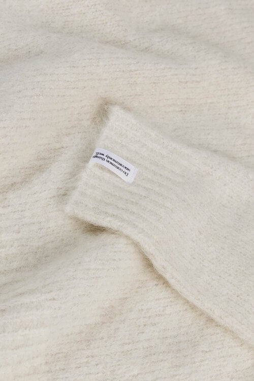 10Days hairy knit sweater lurex ecru
