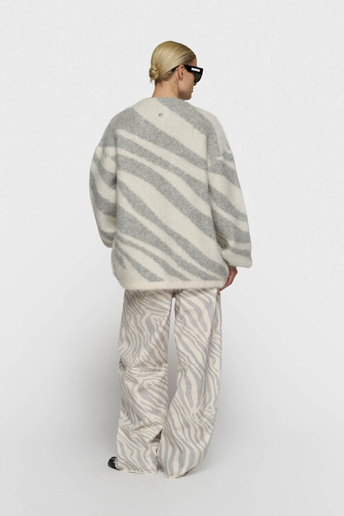 10Days knit cardigan ecru zebra