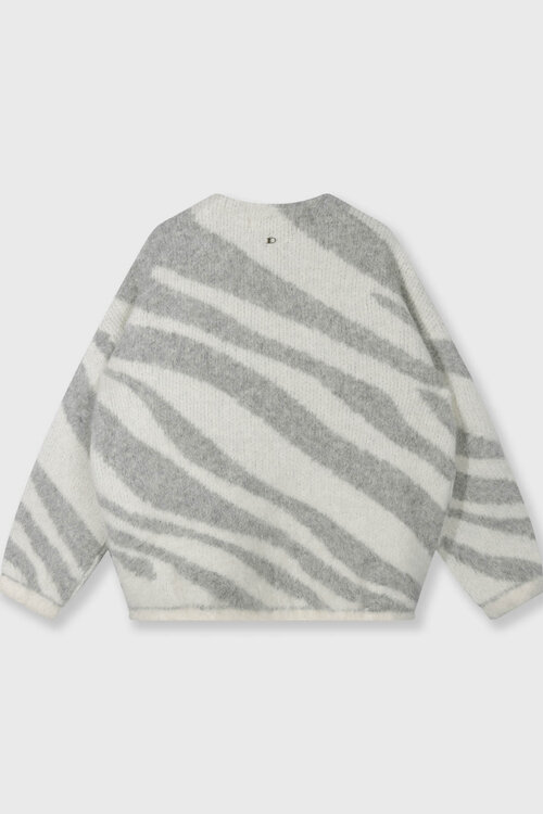 10Days knit cardigan ecru zebra
