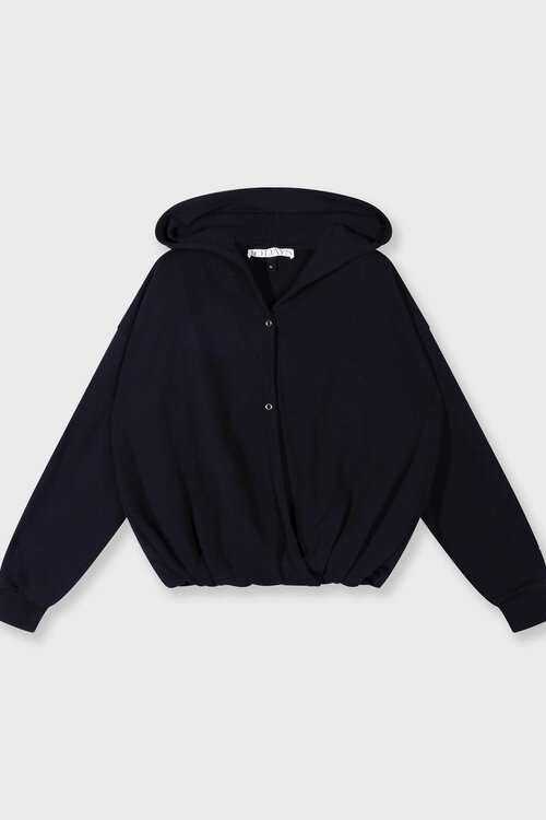 10Days balloon wrap hoodie zwart