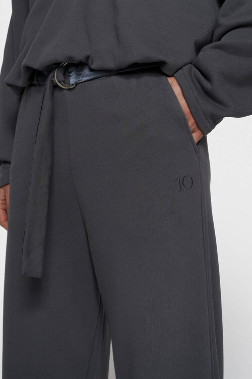 10Days banana pants fleece blauw