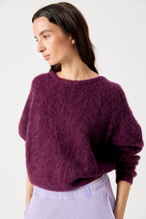 American Vintage Niby Trui Aubergine