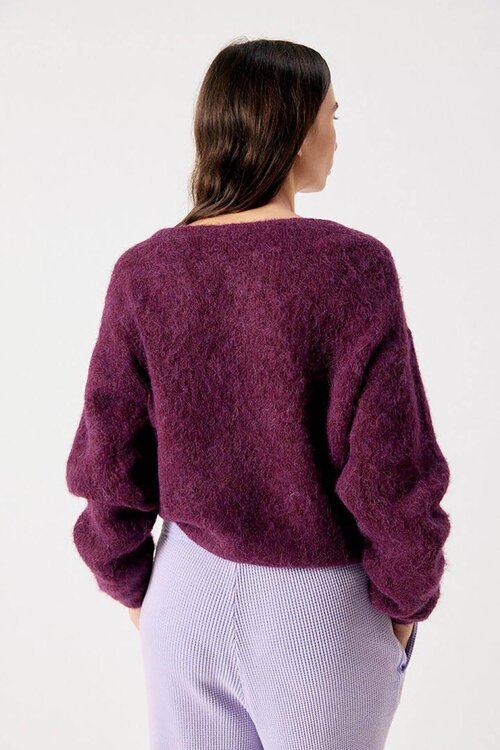 American Vintage Niby Trui Aubergine