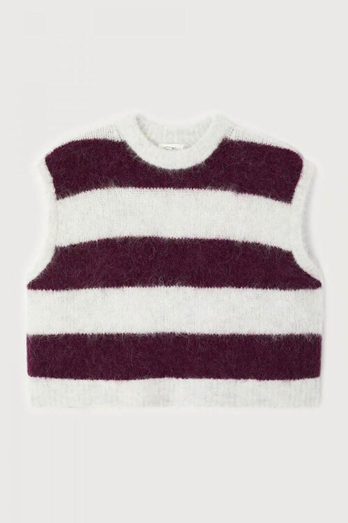American Vintage Niby Trui Mouwloos Aubergine