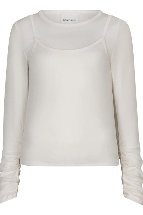 Love Stories Piper shirt offwhite