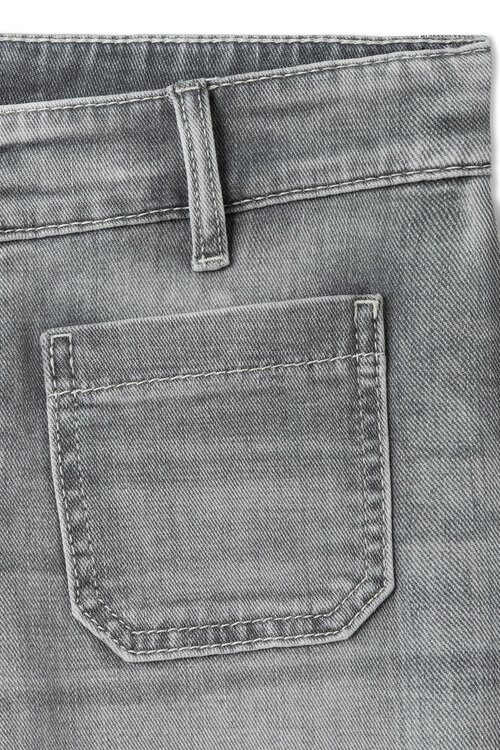 Cambio Grijze Amara Straight Jeans