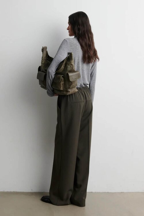 Second Female Olive Fique Pantalon