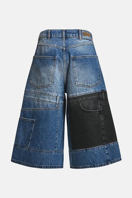 Essentiel Antwerp Jeans wide leg  bermuda Indigo