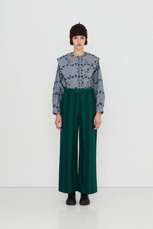 The Tiny Big Sister Roses Blouse met sjaal Blauw