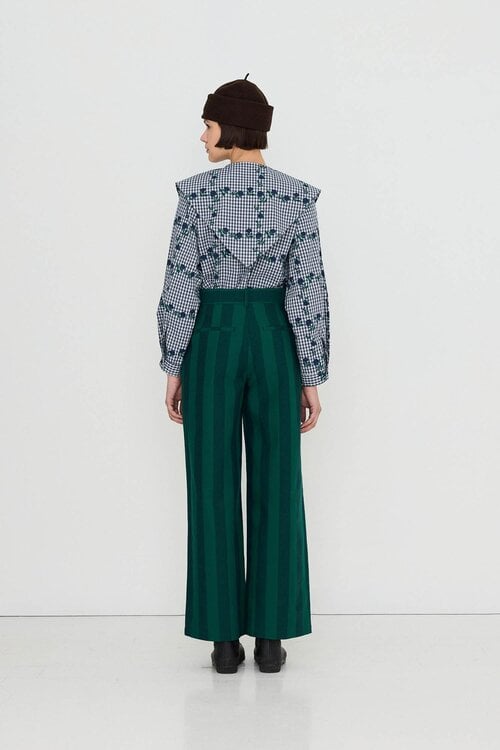 The Tiny Big Sister Roses Blouse met sjaal Blauw