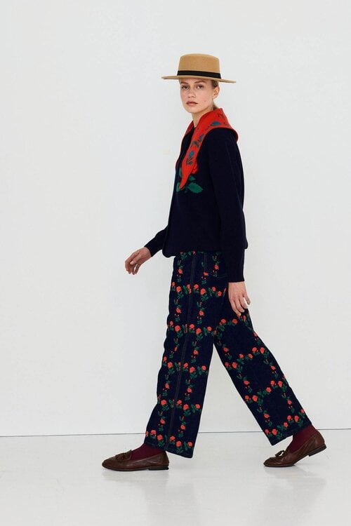 The Tiny Big Sister Roses Denim Berta Indigo