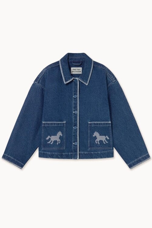 The Tiny Big Sister Jack horses denim Indigo