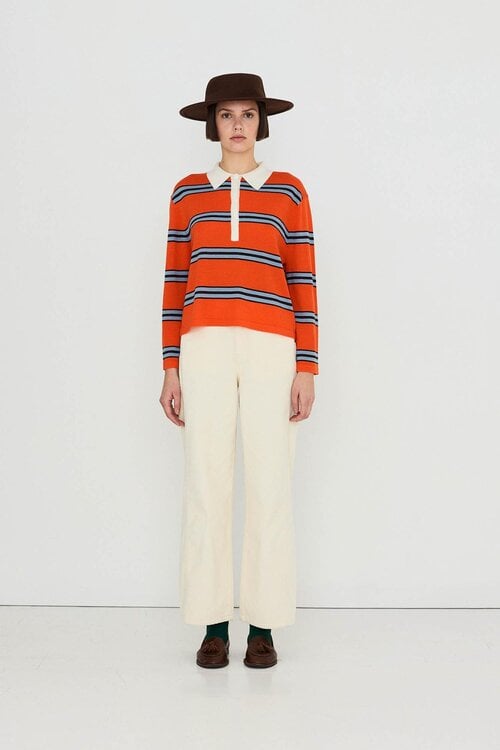 The Tiny Big Sister Polo trui streep Oranje