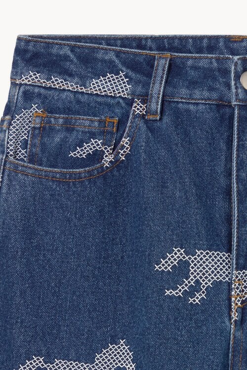 The Tiny Big Sister Horses jeans Berta Indigo
