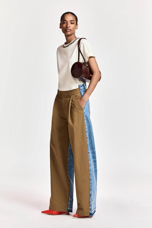 Essentiel Antwerp Wide leg jeans Camel