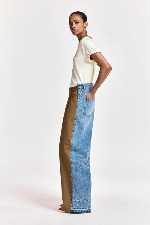 Essentiel Antwerp Wide leg jeans Camel