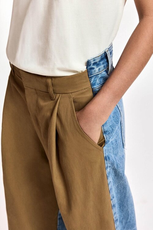 Essentiel Antwerp Wide leg jeans Camel
