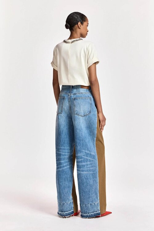 Essentiel Antwerp Wide leg jeans Camel