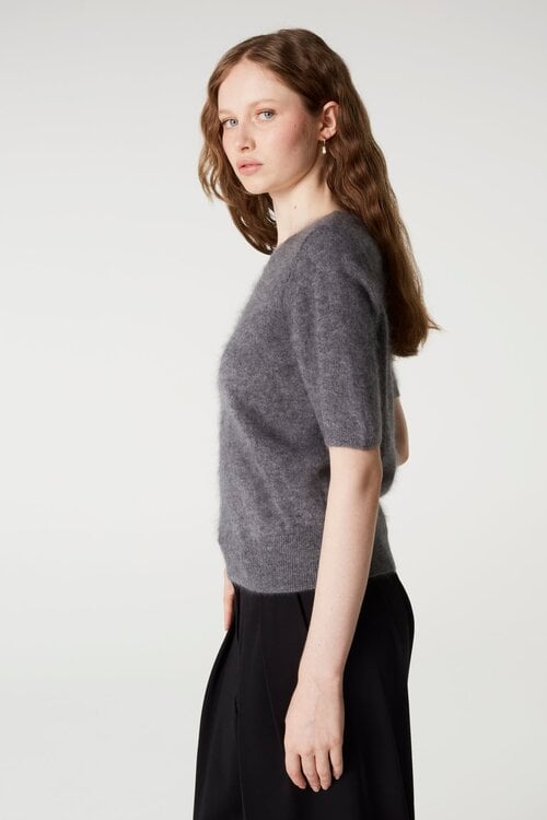Absolut Cashmere Amaya korte mouw Trui Grijs