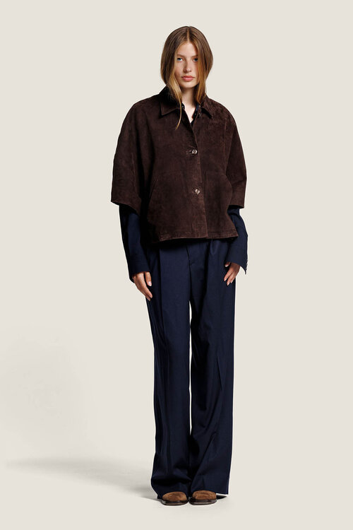 Alter Ego Bruine Lena Suede Jacket