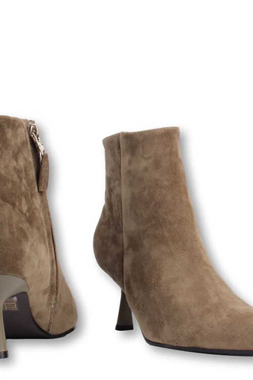 Bibi Lou Kaki Enkel Laarsje Suede