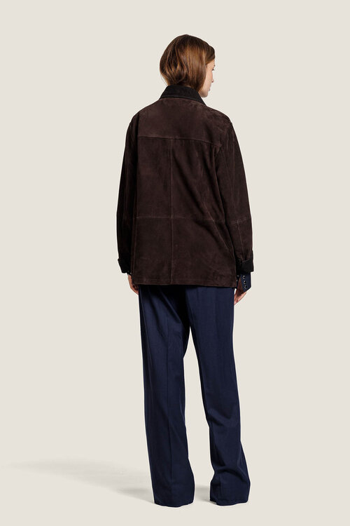 Alter Ego Bruine Gabby Suede Jacket