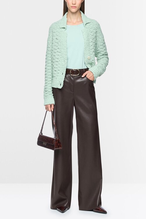 Marc Cain wijde broek high waist bruin